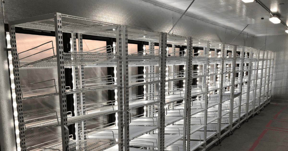 shelving to help organize your walk-in cooler or freezer