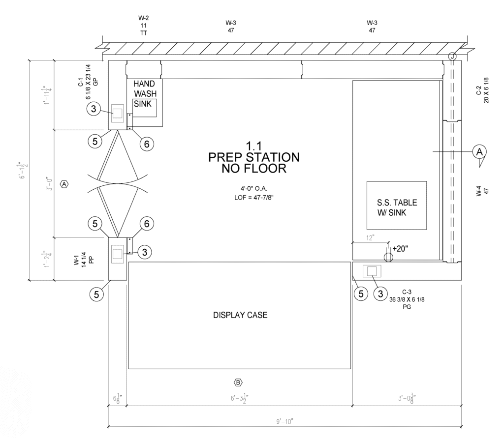 modular spotlight station made from INSTAWALL prefabricated panels