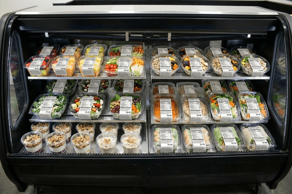 Health focused offerings for fresh foodservice stations