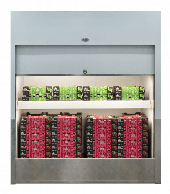 ACE unit with grape boxes