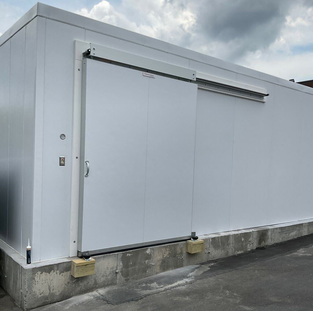 Outdoor metal building used to store and protect items from environments
