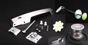 Replacement Parts from KPS Global including latches, handles, stops, and more