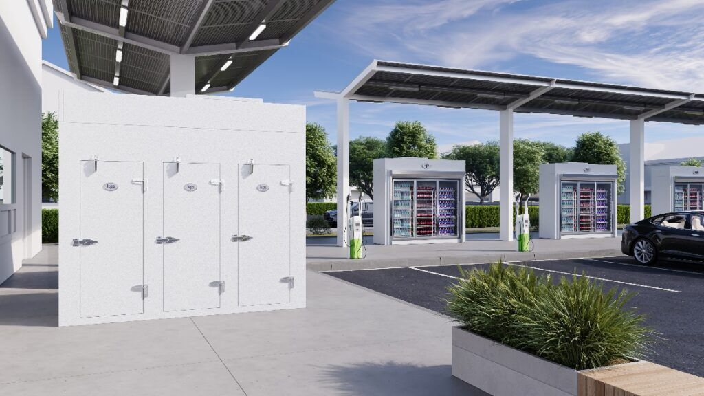EV Charging Stations Display Coolers located for Convenience