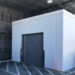 Equipment enclosure to store machines outdoors