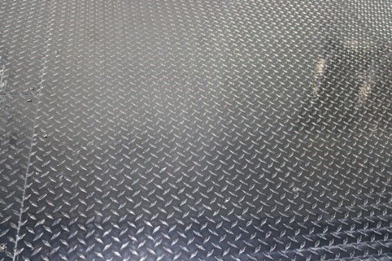floor with raised diamond tred