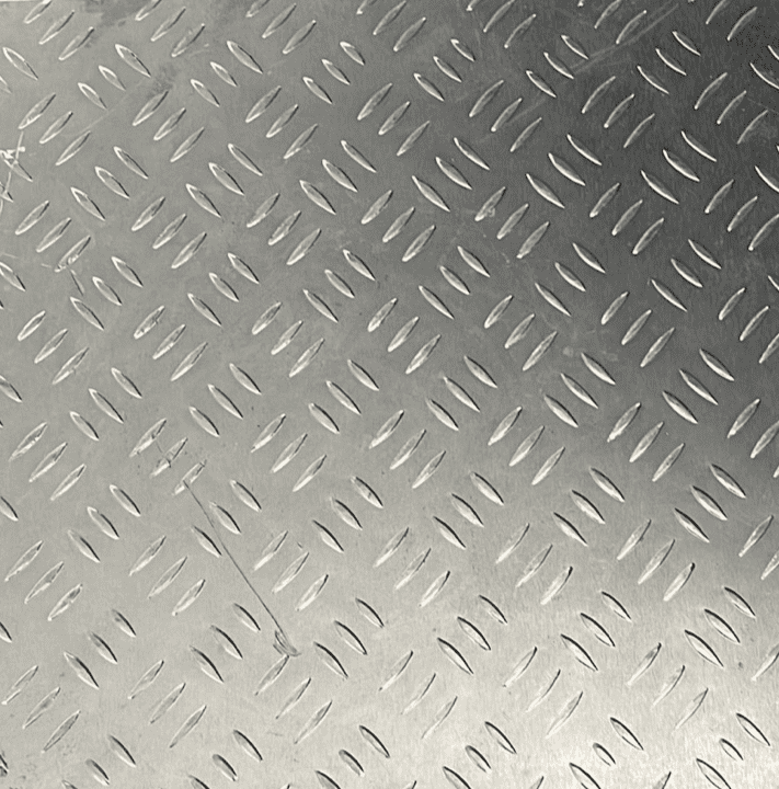 metal sample with slip resistant dta